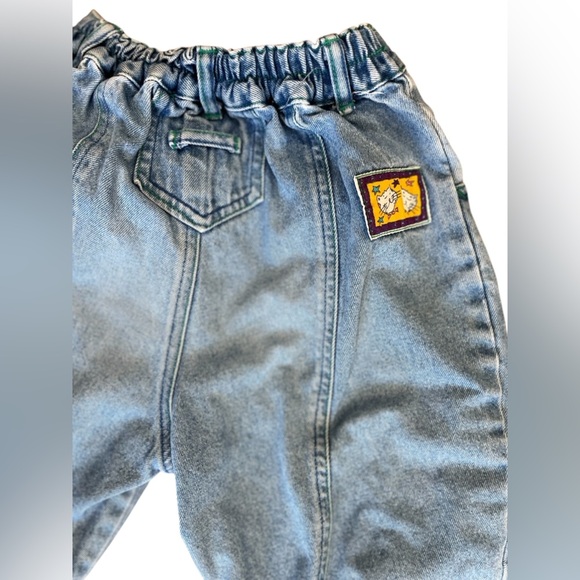 Vintage Y2K denim balloon pants with patches - Picture 3 of 6